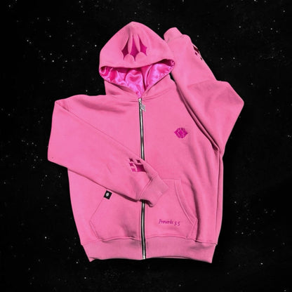 Cosmic Zip Up - Pink