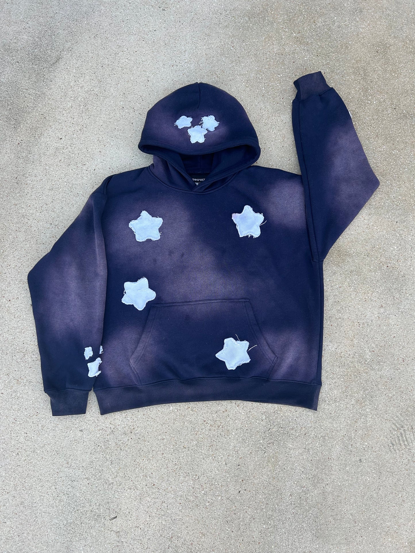 Limitless Distressed Hoodie (Navy Blue)